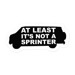 Not A Sprinter Sticker